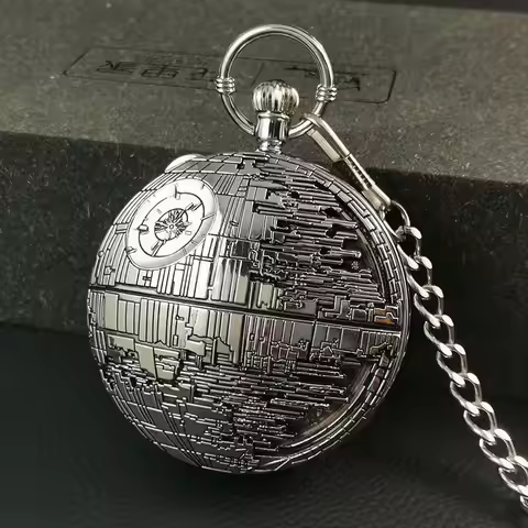 Anime Death Star Music Pocket Watch Music Box Retro Toys