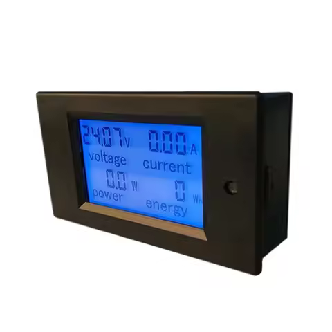 PZEM-031 Digital Wattmeter Voltmeter Ammeter DC 6.5-100V 4in1 LCD Voltage Current Power Energy Consu