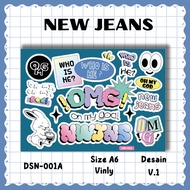 New Jeans Kpop Sticker Bunnie Logo Aesthetic Journaling Deco Aesthetic Journal Sticker Quality Journ