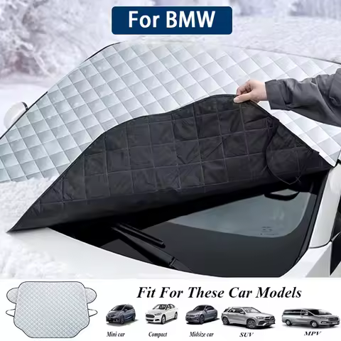 Car Snow Shield Frost Prevention Windshield Sunshade Cover for BMW 2020-2024 G20 G30 X1 X3 X4 X5 45e
