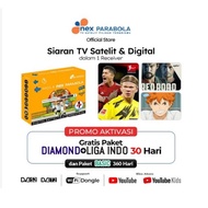 Receiver Nex Parabola Combo + Stb Dvb T2 Antena Tv Digital