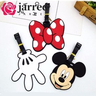 JARRED Cartoon Luggage Tag, Boarding Pass PVC Airplane Suitcase Tag, Soft Mickey Address Label Aircr