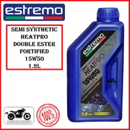 [100% ORIGINAL !!!] ESTREMO HEATPRO SEMI SYNTHETIC DOUBLE ESTER FORTIFIED 4-STROKE MOTOR OIL 15W50 1