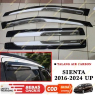 Toyota Sienta 2016 2018 2022 Side Visor Carbon Gutter