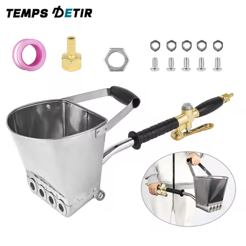 4 Hole Cement Spray Gun, Home Cement Mortar Spraying Machine, Portable Pneumatic Tool Sand Gun Machi