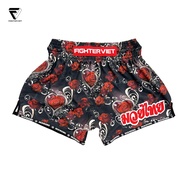 Raja x FighterViet Muay Thai Shorts – Rose Muay Thai Shorts