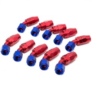 10pcs /set 45 Degree High Performance AN10 Hose End Fitting Aluminum Oil cooler hose fitting
