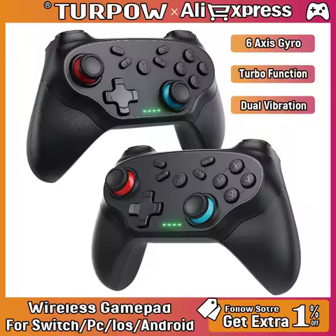 Game Joystick For Switch Controller Wireless Turbo Vibration For Nintendo Switch/Pro/OLED Console co