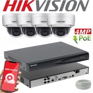🌞Hikvision NVR Kit  4MP 🥯🥁 NVR POE供電  海康威視🎖️真2K套裝 室內半球型  超廣角鏡 🎄IP67防水系列🎗️全新香港行貨 #CCTV #4鏡套裝 #天眼 #監控系