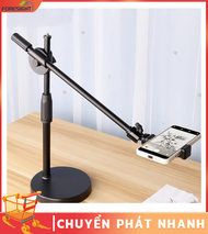 Chân quay điện thoại giá đỡ camera để bàn C02 quay video từ trên xuống điều chỉnh 360 độ