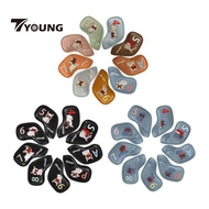 [Available] 9x Golf Iron Head Covers Set Outdoor Equipment Player Portable Golf Iron