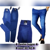 Seluar Denim H&M jogger jeans Reday in stock , recommend for men and women Kain 💯% getah