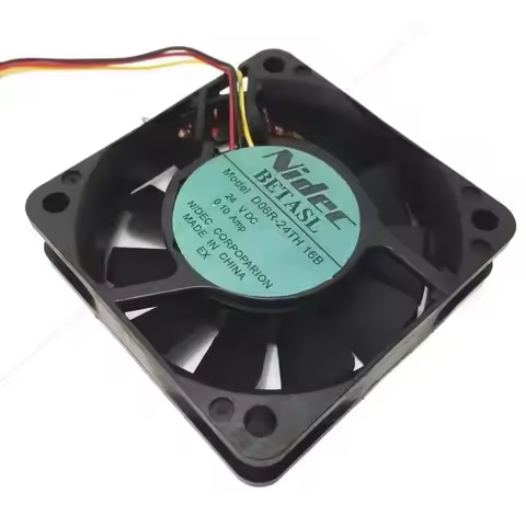 W Nidec D06R-24TH 16B DC 24V 0.10A 60X60X15Mm Server Cooling Fan