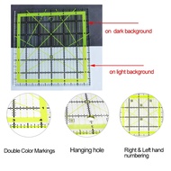 4 Pcs Quilting Ruler Square Quilting Rulers Acrylic Quilters Rulers Clear Mark with Non Slip Rings