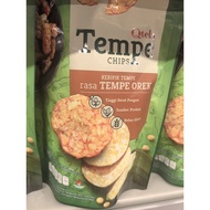 QTELLA TEMPE ORANGE. QTELA TEMPE CHIPS. TempehKeripik. TEMPE SNACK.