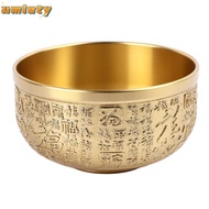 UMISTY Chinese Fortune Bowl, Brass Copper Decorative Feng Shui Brass Bowl, Decorative Bowls 10cm Hun