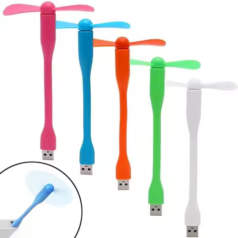 New Portable USB Cooling Fan Flexible Design Bendable Mini USB Fan Lightweight Hand Fan for Laptop C