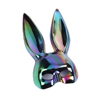 Black White Rabbit Mask Halloween Party Decoration Party Long Ears Rabbit Bunny Mask Costume Cosplay