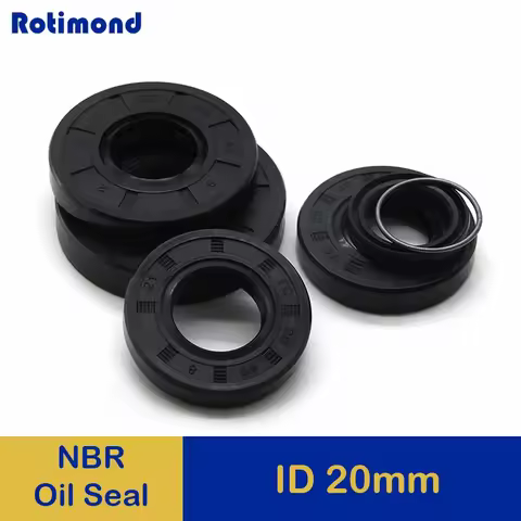 2/5pcs ID 20mm NBR Oil Seal TC-20*27/28/30/32/34/35/37/38/40/42/45/47/50/52*5/6/7/8/10/12mm Nitrile