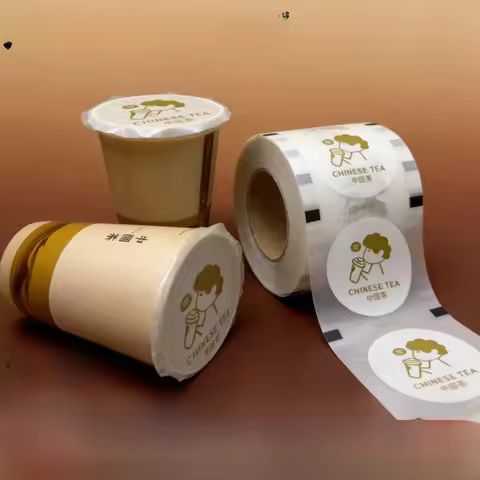 Thickened Disposable Milk Tea Cup Sealing Film for Soy Milk And Beverage Sealing Cup Film with Logo 