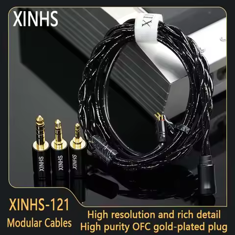 XINHS-121 Multi-Element 2.5mm/3.5mm/4.4mm Modular Headphone Upgrade Cable for MOONDROP DUSK/Meteor/F