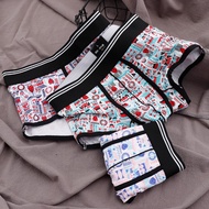 Men's cotton underwear men's comfortable breathable mid-waist boxer pants