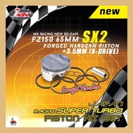 IKK YAMAHA LC135 Y15ZR Y15 RACING FORGED HARDEM PISTON SET SX2 65MM 68MM DOME 3.5MM READY STOCK