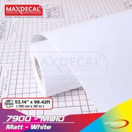 MAXDECAL 7900 - M010 MATT WHITE SKOTLET STICKER 135 CM X 100 CM