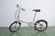 จักรยานพับได้ญี่ปุ่น - ล้อ 20 นิ้ว - มีเกียร์ - อลูมิเนียม - Dahon Metro - สีขาว [จักรยานมือสอง]