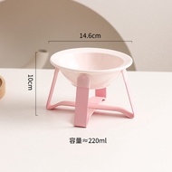 UFO Cat Bowl Ceramic Pet Bowl Wet Food Bowl Dog Bowl Cat Dog Food Bowl with Bowl Rack Drinking Water