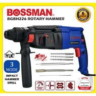 YLK BOSSMAN Rotary Hammer Drill BGBH226 900W (6 MONTHS WARRANTY) **EXTRA FREE GIFT HAND TOOL OR SCRE
