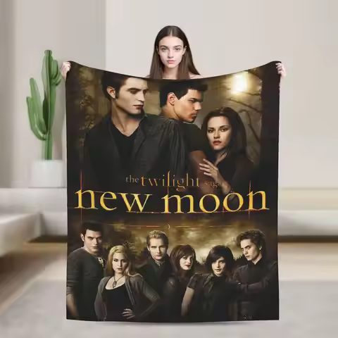 The Twilight Saga Vampire Movie Flannel Blanket Edward Bella Jacob Awesome Throw Blanket for Sofa Be