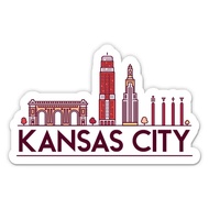 Squiddy Kansas City - Vinyl Sticker Decal for Phone, Laptop, Water Bottle (3" Wide)