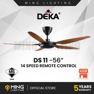 (Sirim) DEKA Fan DS11 Ceiling 56" DC Motor Remote Control 7+7 Speed Kipas Siling Syiling Cooling 风扇 5 Years Warranty
