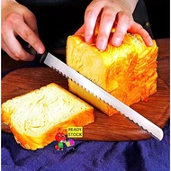 ANT WORLD MART# READY STOCK@ Long Knife Corrugated With Plastic Handle / Bread Knife / Fruit Knife /
