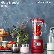 recolte 日本麗克特 Glass Blender Rico耐熱果汁機/ 經典紅