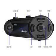 V6S Helmet Bluetooth Headset Motorcycle Helmet Bluetooth Headset Cycling Intercom Head