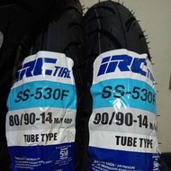 PAKET 80/90 & 90/90 RING 14 SEPASANG BAN LUAR IRC SS-530R SS-530F TUBELESS/TUBETYPE DEPAN BELAKANG S