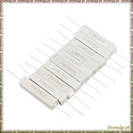 [S D K G] 10 Pcs Fixed Ceramic Cement Resistors 15 Ohm 10W Watt 5%