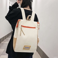 College student waterproof flip backpack bag double student activities casual travel bag