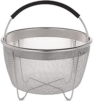 Aozita Steamer Basket for Instant Pot Accessories 3 Qt Only- Stainless Steel Steam Insert with Premium Handle for 3 Quart Pressure Cookers - Vegetables, Eggs, Meats, etc