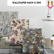 Wallpaper Dinding 44cm x 10m Wallpaper Dinding Ruang Tamu Wallpaper Dinding Bilik Tidur Wallpanel