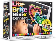 Basic Fun Lite Brite | Mini-X Connect | Light Up Drawing Board, Mini LED Drawing Board with Colours,