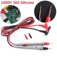KUAIQU 20A 1000V Silicone Digital Multimeter Probe Extra Fine Tips Test Leads , Anti-Burn/Frozen