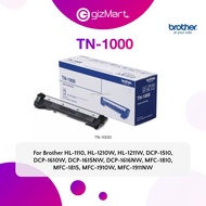 Brother TN 1000 Laser Toner for HL1110 ,1210w DCP 1510,1610 MFC 1810, 1910 printer Original Toner TN