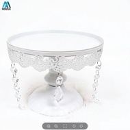 Round Iron Metal Cake Stand Dessert Stand Cupcake Stand for Birthday Party Wedding Home Decoration X
