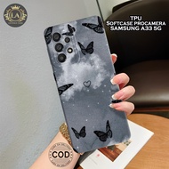 HP Latest Samsung A33 5G Case - Butterfly Fashion Case - Samsung A33 5G Softcase - Pro Camera Case -