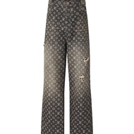 Louis Vuitton LV monogram baggy denim jeans 36 牛仔褲