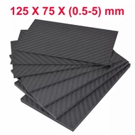 Carbon Fiber Plate Serat Karbon Kepingan Fiber Carbon 125x75mm Carbon Fiber Plate 3mm Carbon Fiber P