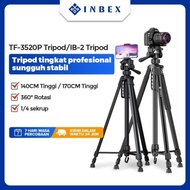 TERLARIS INBEX 3520P dudukan kamera fotografi camera tripod paduan aluminium (Terbaik)